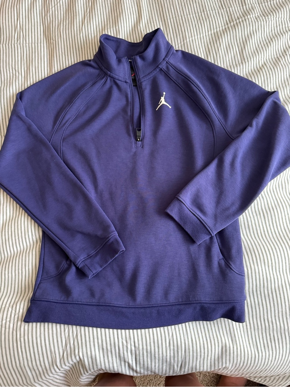 Jordan Men’s Purple Quarter-Zip Golf Swatshirt